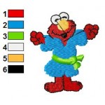 Sesame Street Elmo 10 Embroidery Design